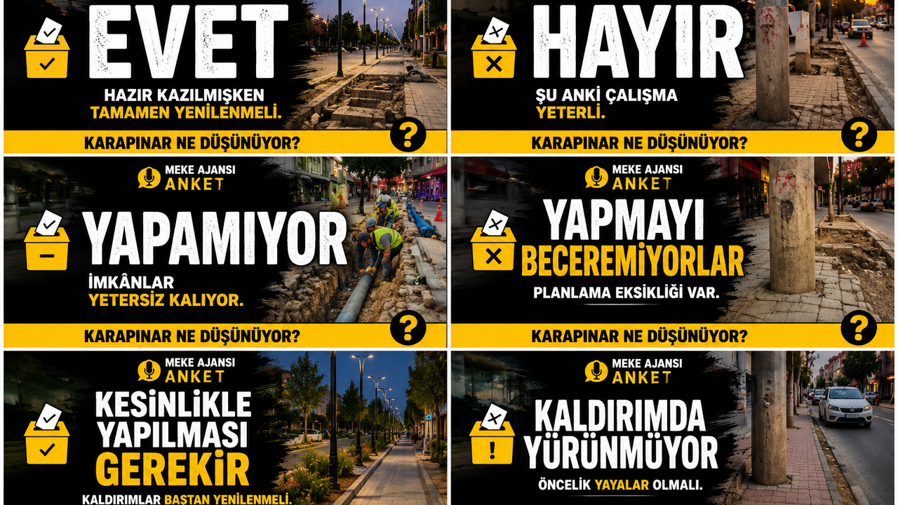 Karapınar'da Büyük Soru: Belediye Kaldırımlardan Çekiniyor Mu?