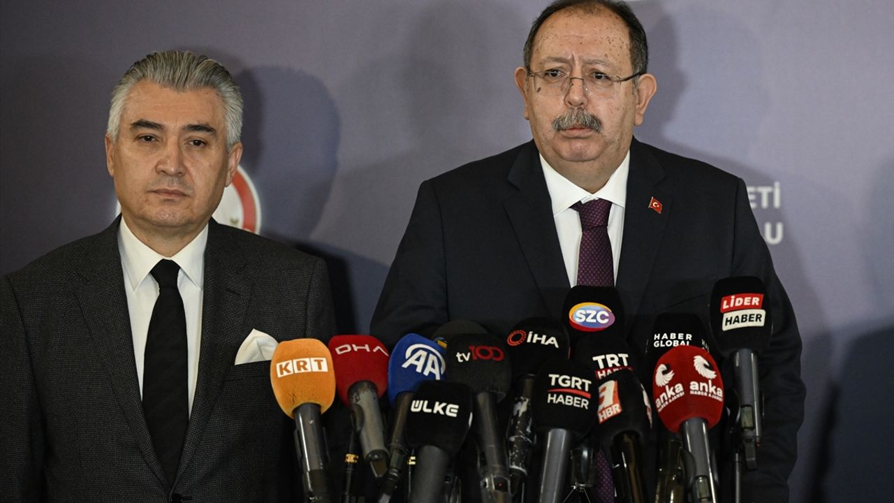 YSK Başkanı Yener, yerel seçimlere 36 partinin girme yeterliliğine sahip olduğunu açıkladı
