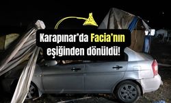 Karapınar'da facianın eşiğinden dönülen kaza!