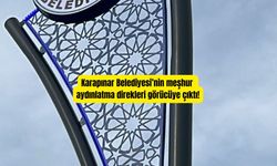 Karapınar Belediye'sinin meşhur sokak direkleri görücüye çıktı!