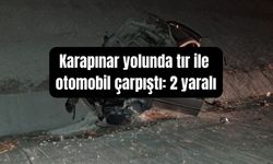 Karapınar yolunda tır ile otomobil çarpıştı: 2 yaralı