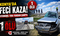 Meke Gölü çevreyolunda kaza, 1 kişi hayatını kaybetti!