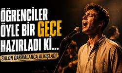 ÖĞRENCİLER ÖYLE BİR GECE HAZIRLADI Kİ SALON DAKİKALARCA ALKIŞLADI!