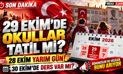 29 Ekim'de okullar tatil mi? 28 ve 30 Ekim için merak edilen karar belli!