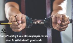 Konya'da 50 yıl kesinleşmiş hapis cezası olan firari hükümlü yakalandı (Video Haber)