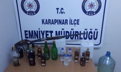 Karapınar'da Kaçak Alkol Operasyonu