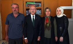 CHP Genel Başkanı Kılıçdaroğlu'ndan Fethi Şahin'in ailesine ziyaret