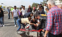 Karapınar'da elektrikli bisiklet ile kamyonun çarpıştığı kazada 2 kişi yaralandı