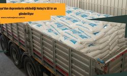 Konya'dan depremlerin etkilediği Hatay'a 50 tır un gönderiliyor