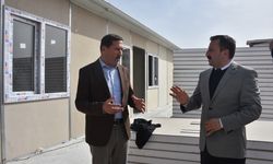 Konya'da depremzedeler için 54 prefabrik evden oluşan yaşam alanı kuruluyor
