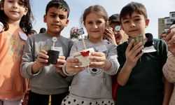 Konya'da depremzede öğrenciler "Geleceğe Umut" tohumları ekti