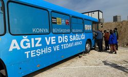 Konya Mobil Gözlük ve Diş Araçları depremzedelere derman oluyor
