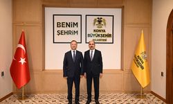 Kırgızistan Ankara Büyükelçisi Kazakbaev'den, Konya Büyükşehir Belediye Başkanı Altay'a ziyaret