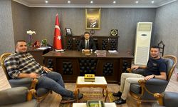 Arslan ve Yarımoğlu, Kaymakam Murat'ı Ziyaret Etti