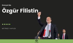 Konya'da "Özgür Filistin" mitingi yapıldı