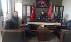 Meke Ajansı ve AA Muhabiri Fatih Arslan, Karapınar İlçe Emniyet Müdürü Salih Erdem'i Ziyaret Etti