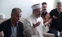 Diyanet İşleri Başkanı Erbaş'tan şehit asker Evcin'in ailesine taziye ziyareti