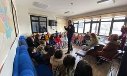 Karapınar'da anaokulu öğrencileri itfaiye istasyonunu ziyaret etti