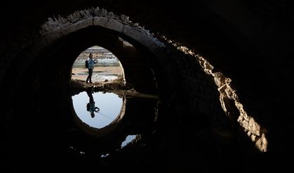 Barajda su çekildi, Selçuklu hanı ortaya çıktı