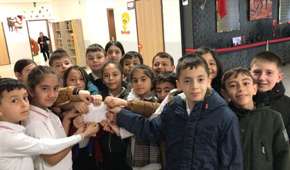 Konya'da öğrencilerden "Kendi Fitremi, Kendim Veriyorum Projesi"ne katkı