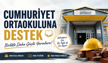 Cumhuriyet Ortaokulu'na destek!