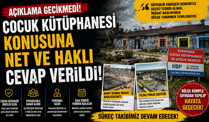 Çocuk kütüphanesi konusuna ''NET CEVAP''