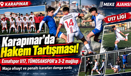 Önce Ofsayt İtirazları, Sonra Tartışmalı Penaltılar! Esnafspor U17, TÜMOSANSPOR'a 3-2 Yenildi