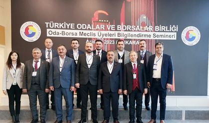 Karapınar Ticaret Borsası Meclis Üyeleri, TOBB Bilgilendirme Seminerine Katıldı