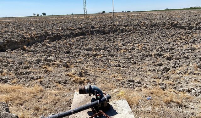 Karapınar'da 2 metre derinliğinde 20 metre çapında yeni bir obruk oluştu