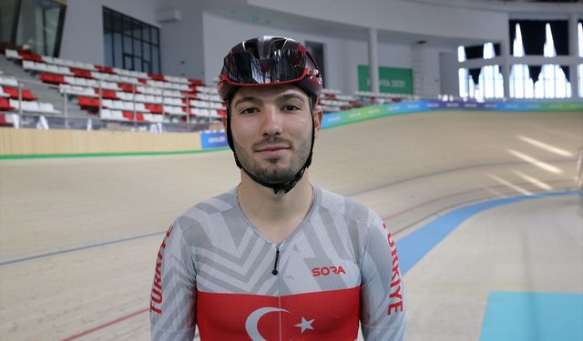 Milli bisikletçi Ramazan Yılmaz, UCI Pist Bisikleti Uluslar Kupası'na hazırlanıyor