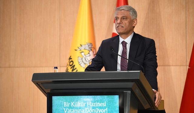 757 yıllık el yazması Konya'ya iade edildi