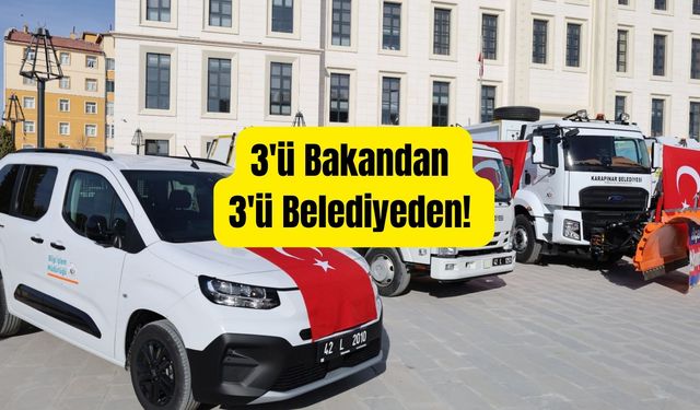KARAPINAR BELEDİYESİ HİZMET FİLOSUNA 6 YENİ ARAÇ KAZANDIRDI