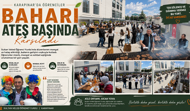 Karapınar’da Öğrenciler Baharı Ateş Başında Karşıladı