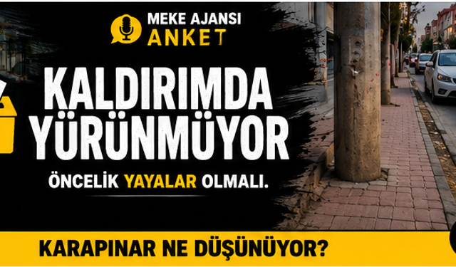Kaldırımda yürünmüyor.