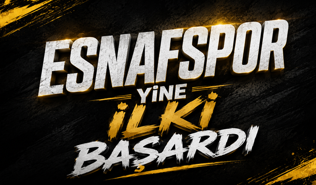 Esnafspor yine ilki başardı!