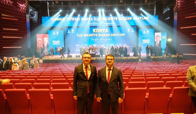 Konya'da Cumhur İttifakı'nın ilçe belediye başkan adayları tanıtıldı