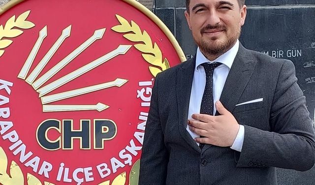 Karapınar CHP İlçe Başkanı Çorakçı'dan anlamlı duyuru