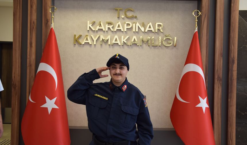 Mikrosefali tanılı Mustafa Şamil’in askerlik hayali temsili olarak gerçekleşti