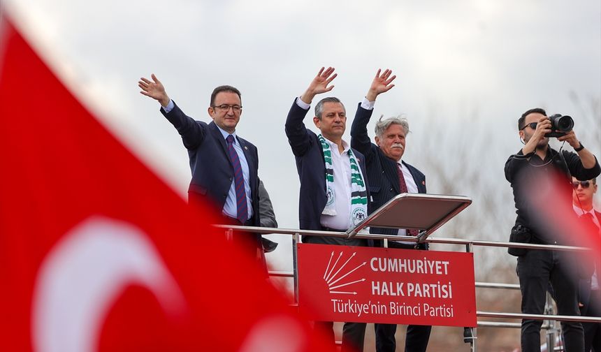 CHP Genel Başkanı Özel, partisinin Konya mitinginde konuştu: