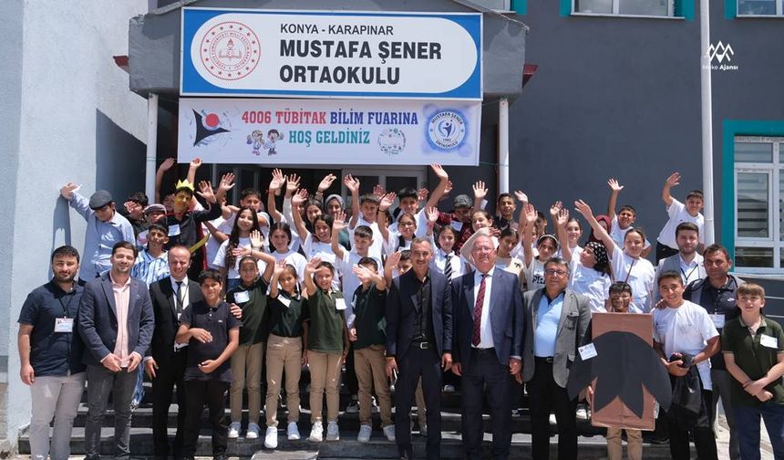 Karapınar'da TÜBİTAK Bilim Fuarı'nda Öğrencilerden İlgi Çeken Projeler