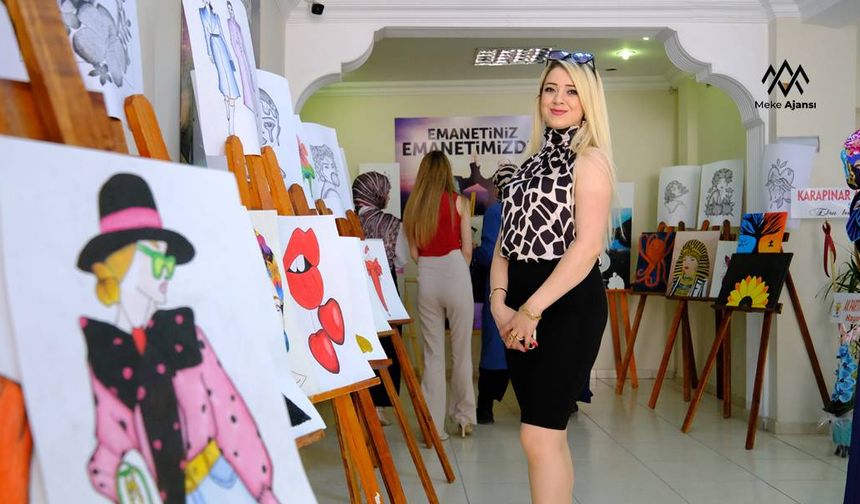 Karapınar’da Hayat Boyu Öğrenme Haftası kapsamında yılsonu sergisi açıldı
