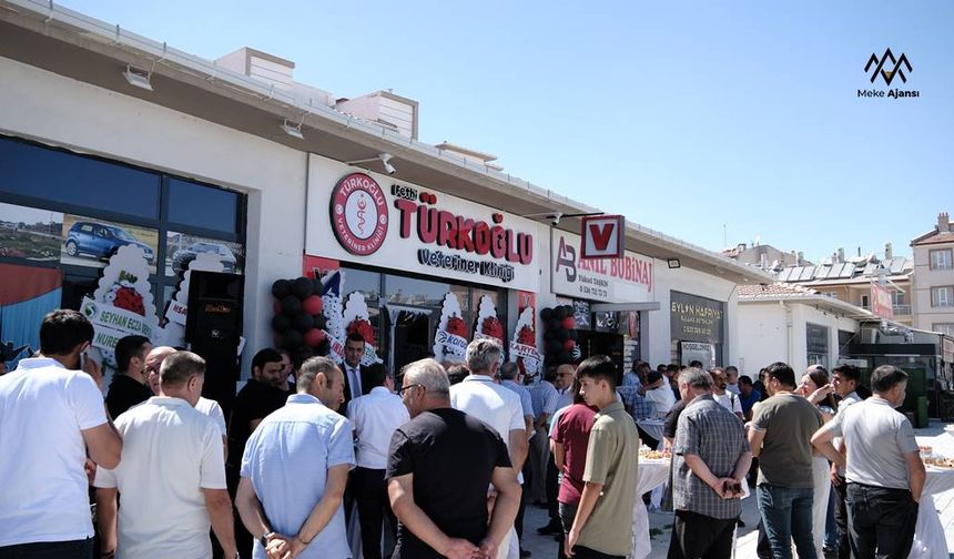 Karapınar’da Türkoğlu Veteriner Kliniği görkemli törenle açıldı