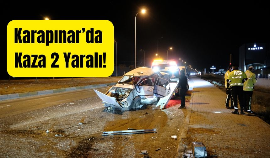 Karapınar’da Tır ile Otomobil Çarpıştı: 2 Yaralı