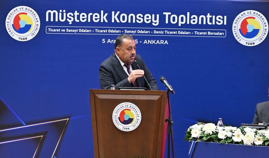 BAŞKAN ULUSOY, TOBB MÜŞTEREK KONSEY TOPLANTISINA KATILDI