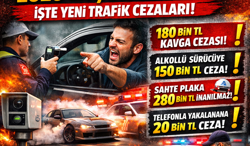 2026’DA ŞOK TRAFİK CEZALARI!