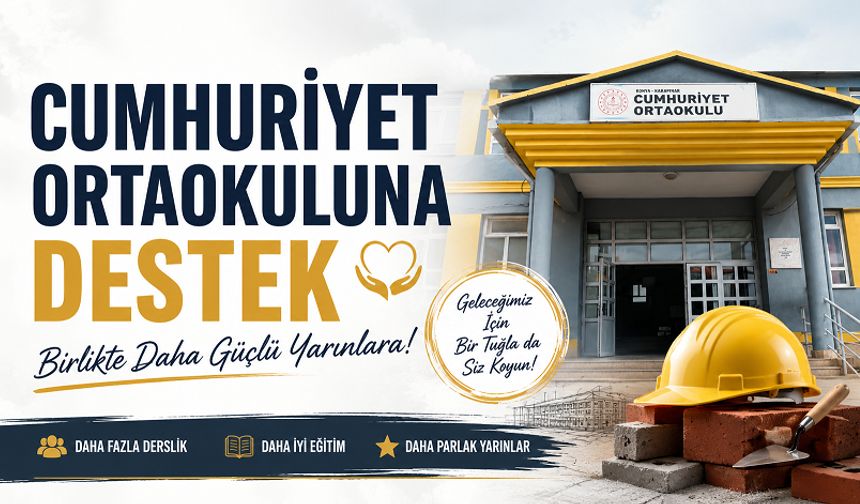 Cumhuriyet Ortaokulu'na destek!