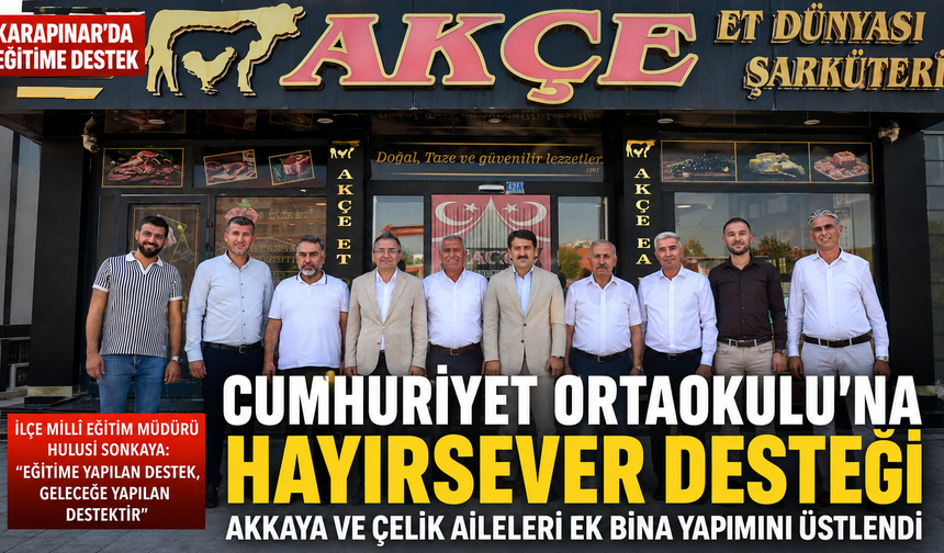 Cumhuriyet Ortaokulu’na Yeni Ek Bina: Karapınar’da Eğitim İçin Önemli Yatırım