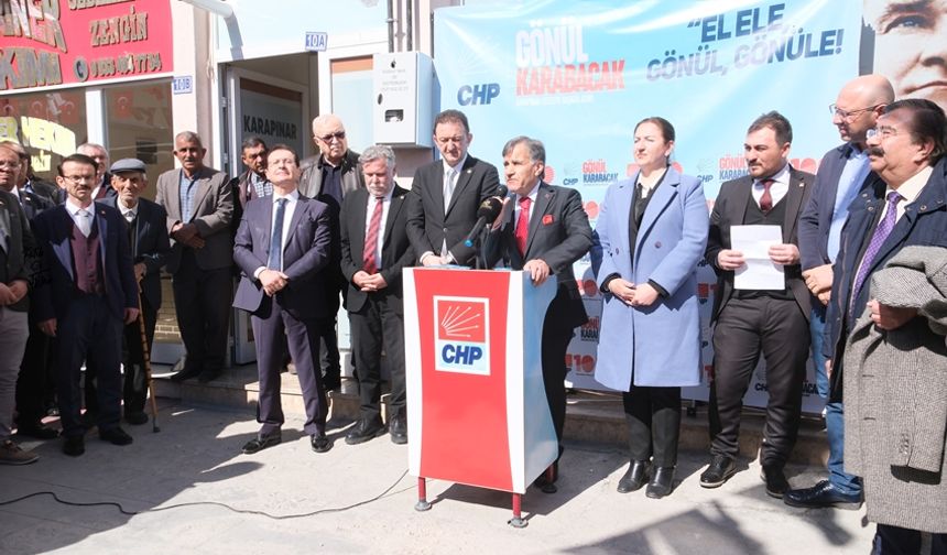 CHP Heyeti Karapınar'da Seçim Çalışmalarını Hızlandırdı