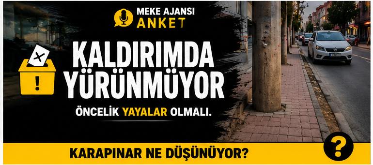 Kaldırımda yürünmüyor.